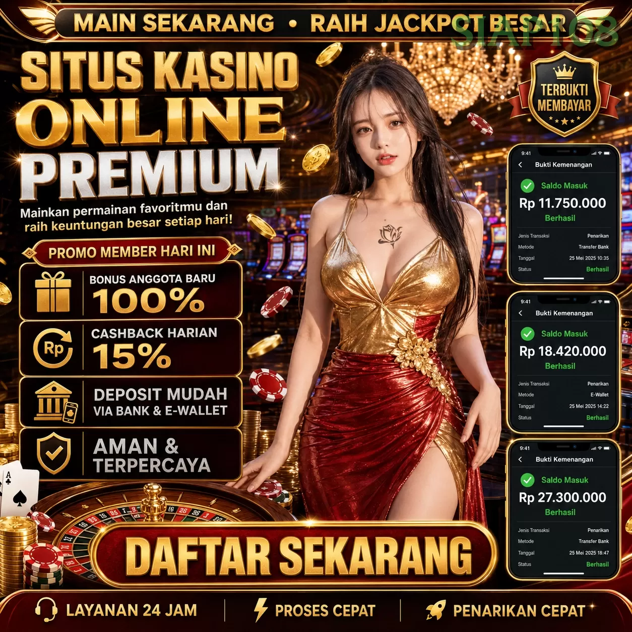 Login siap108 Sekarang Bonus Melimpah